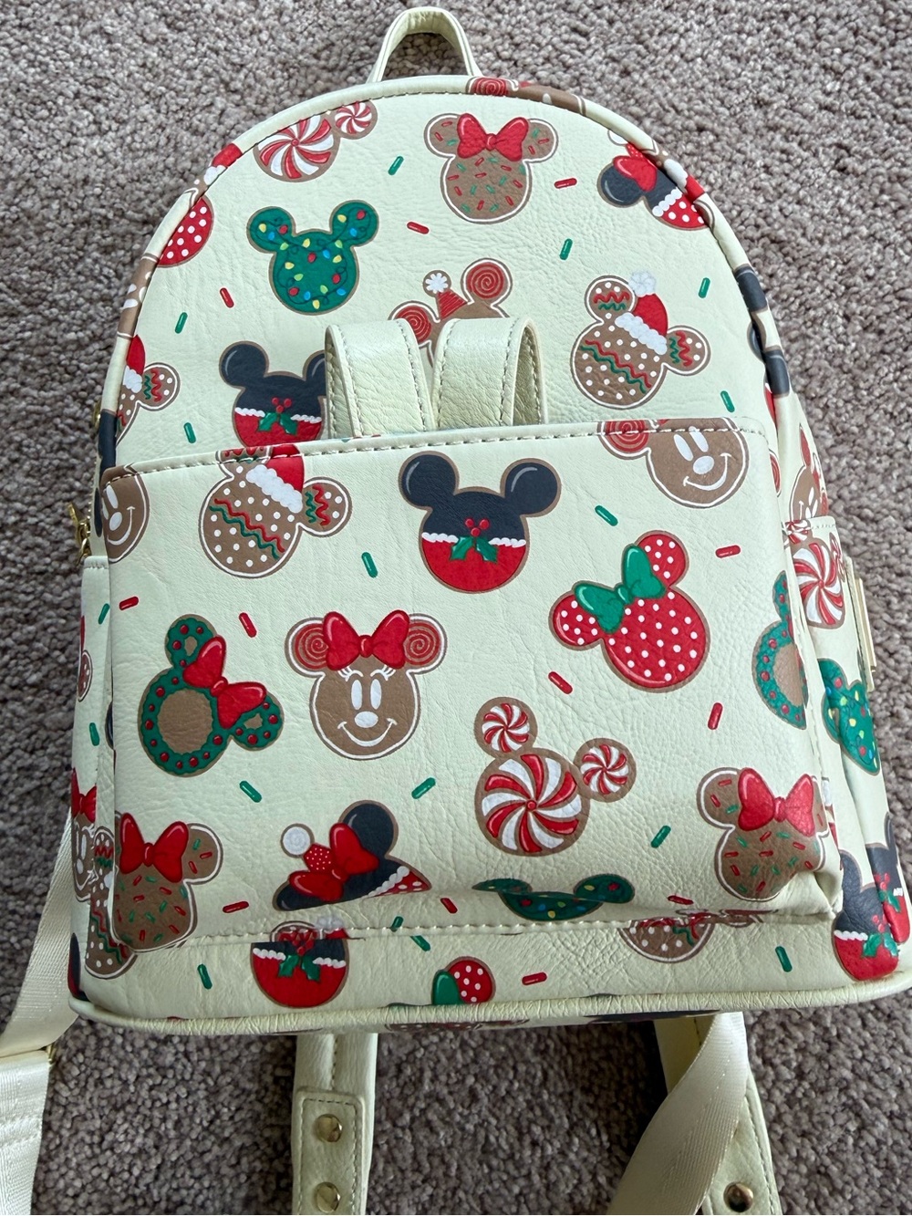 Disney Christmas cookie loungefly mini backpack